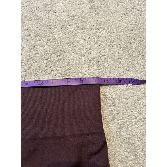 Lululemon Zone In Crop Legging‎ High Rise Seamless Burgundy Women's 10 - Picture 6 of 8